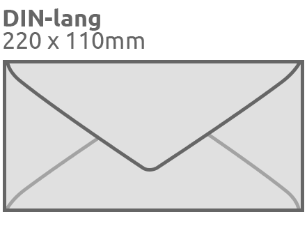 DIN Long Envelopes, 220x110mm