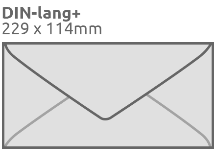 DIN Long+ Envelopes, 114x229mm