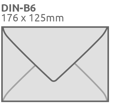 B6 Envelopes, 125x176mm
