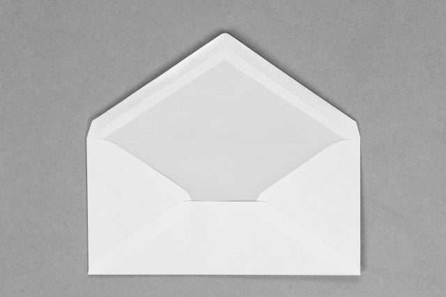 Envelopes DIN long, White with lining