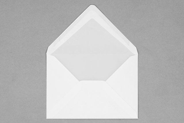 DIN C5 Envelopes, White with lining