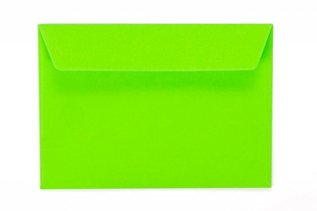 DIN C6 Self-Adhesive Envelopes, Neon Green