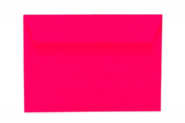 Envelopes DIN C6 self-adhesive, Neon Pink