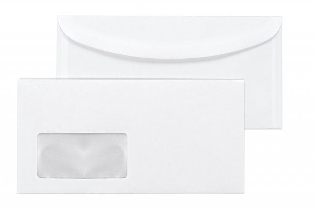 Envelopes DIN Long+, White with Window