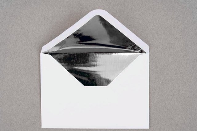 Envelopes DIN C5, White with Silver Lining