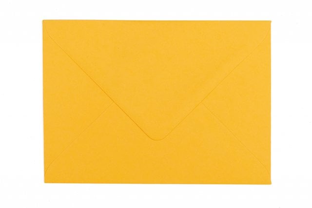 Envelopes DIN B6, Deep Yellow