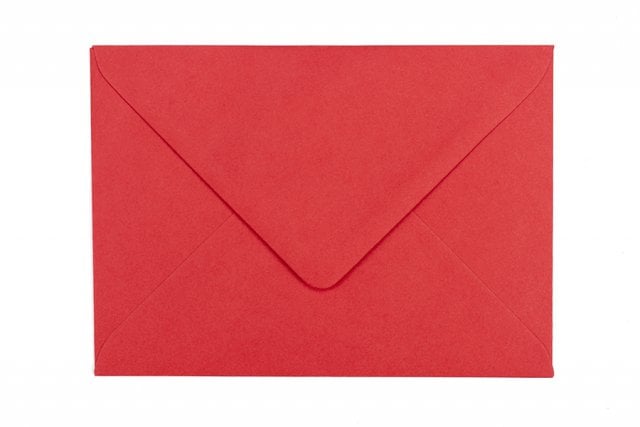 DIN B6 Envelopes, Red