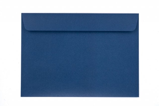 Envelopes DIN C5 adhesive, print dark blue
