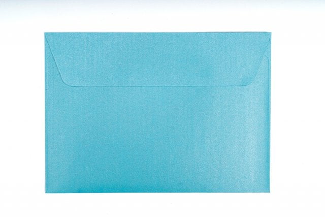 Envelopes DIN C6 self-adhesive, Pearl Blue