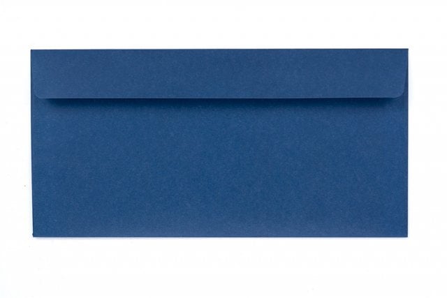 DIN Long self-adhesive Envelopes, Dark Blue Print
