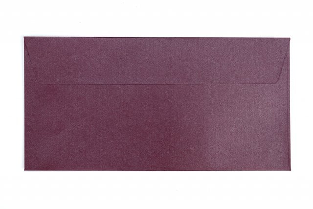 Self-adhesive DIN Long Envelopes, Pearlescent Berry