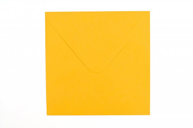 Square Envelopes 155x155 mm, Deep Yellow