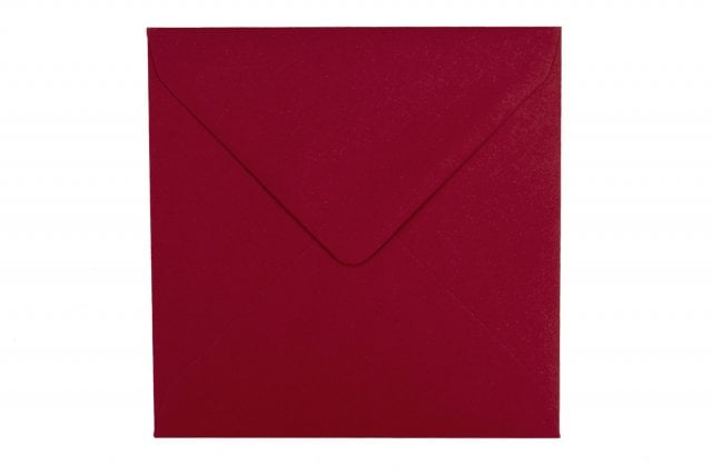 Square Envelopes 155x155 mm, Dark Red