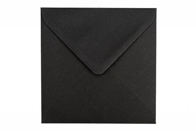 Square Envelopes 155x155 mm, Black