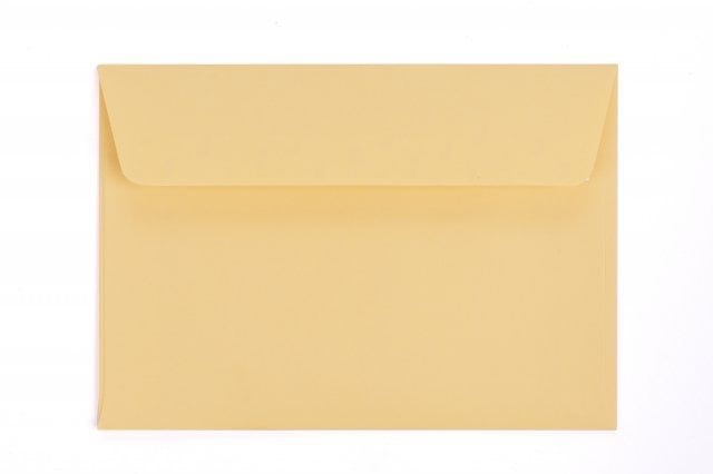 DIN C6 self-adhesive envelopes, Turmeric