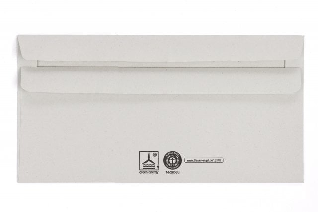 DIN long envelopes, Recycled Grey