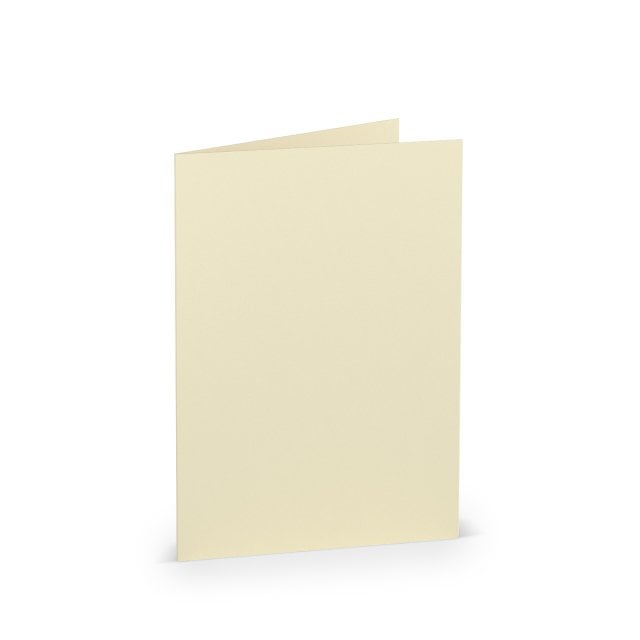 Folding cards DIN A6, Cream