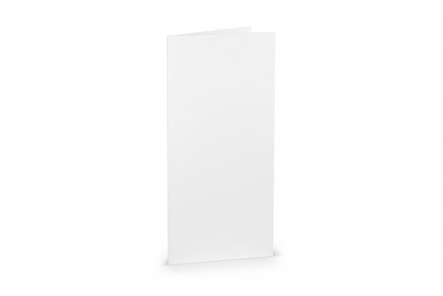 Folding cards DIN Long, White