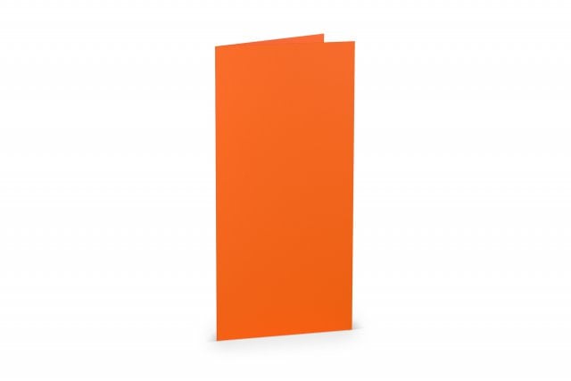 Folding cards DIN Long, Orange