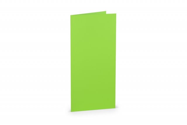 Folding cards DIN Long, Light Green