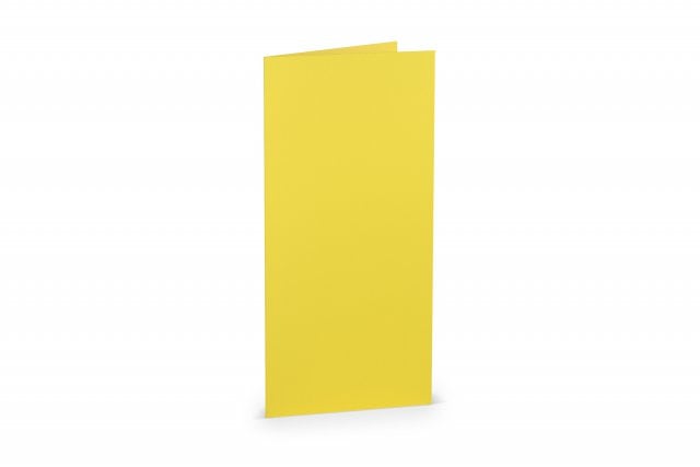 Folding cards DIN Long, Golden Yellow