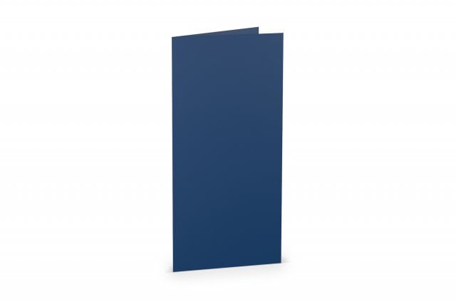 Folding Cards DIN Long, Dark Blue