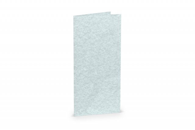 Folding Cards DIN Long, Marbled Aqua Blue