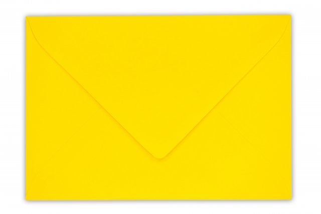 DIN B6 Envelopes, Yellow