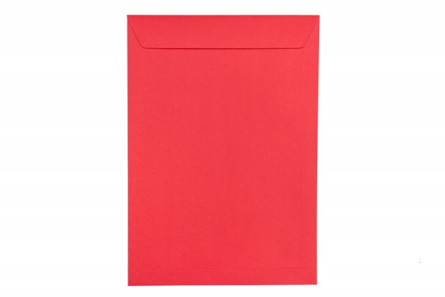 DIN C4 self-adhesive envelopes, Red