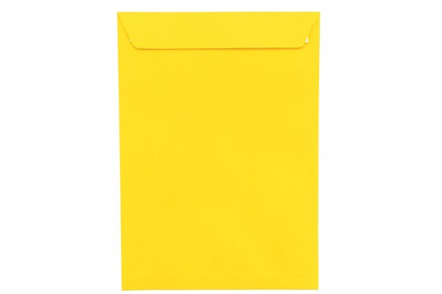 DIN C4 self-adhesive envelopes, Yellow