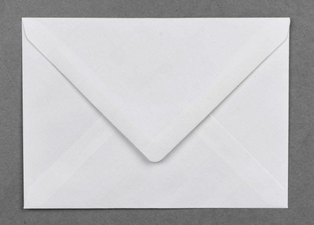 DIN B6 Envelopes, White Ribbed