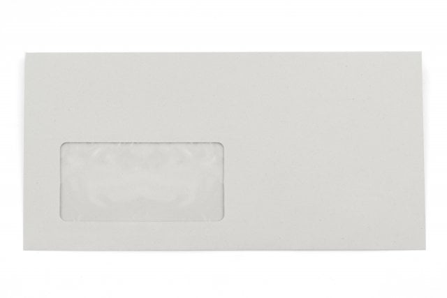 Envelopes DIN long, Recycled Grey with Window