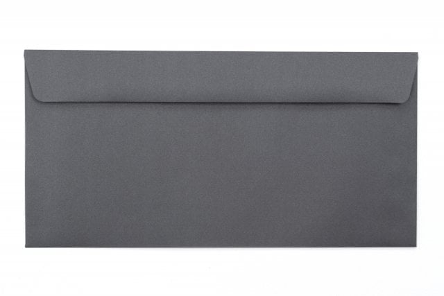 DIN Long+ Envelopes, Dark Grey Print