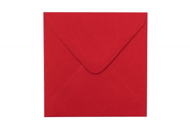 Square Envelopes 110x110 mm, Dark Red