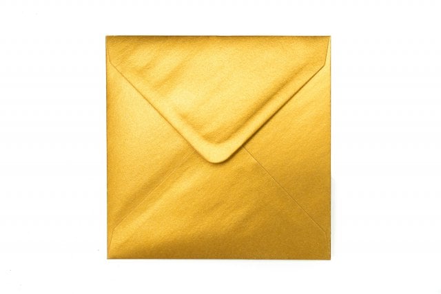 Envelopes Square 140x140 mm, Gold