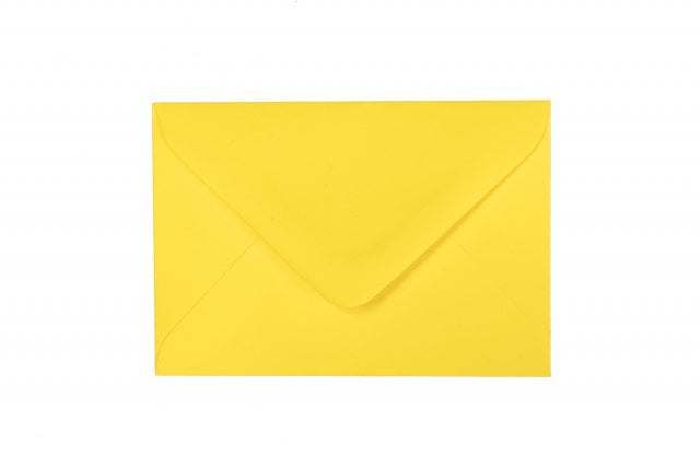 Envelopes 65x94mm, Yellow