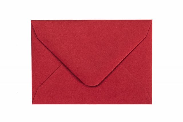 Envelopes 65x94mm, Dark Red