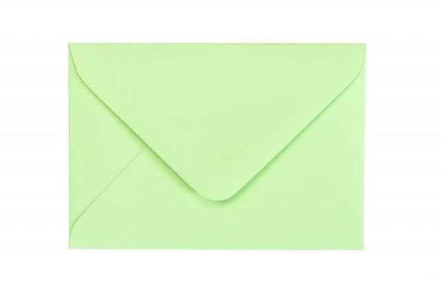 Envelopes 65x94mm, Light Green