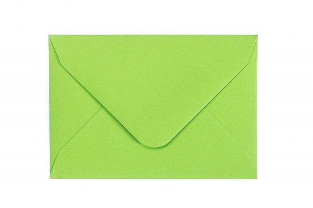 Envelopes 65x94mm, Green