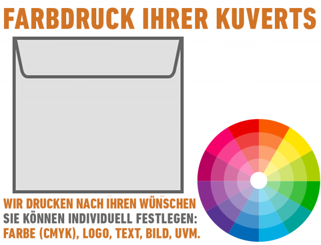 Envelopes Square 155x155 mm, Custom Print