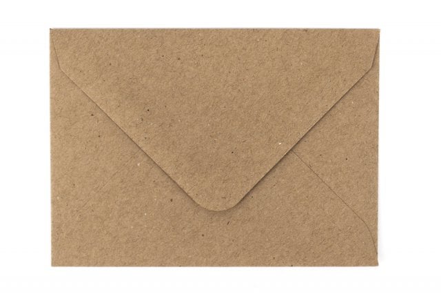 Envelopes 62x94mm, Kraft paper