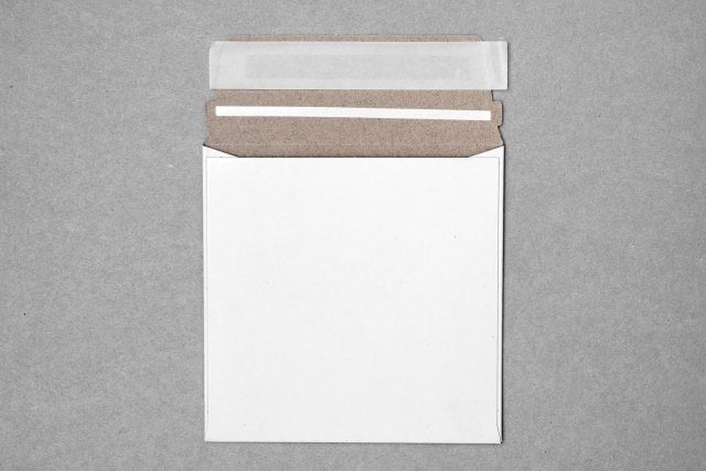 Square Cardboard Packaging 125x125 mm, White
