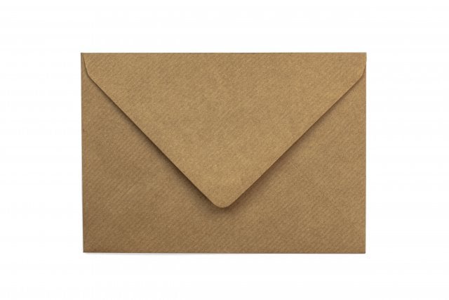 Envelopes DIN C7, Ribbed Kraft Paper