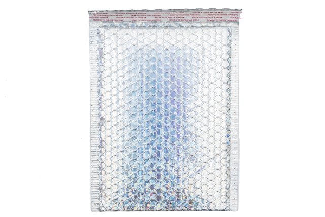 DIN C5 Padded Envelopes, Silver Shimmer Effect