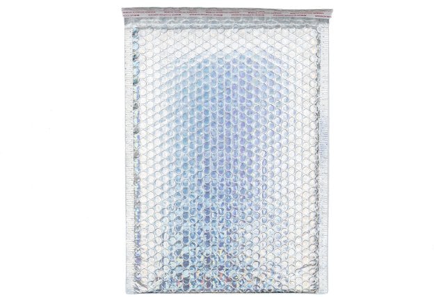 Padded DIN C4 Envelopes, Silver Shimmer Effect