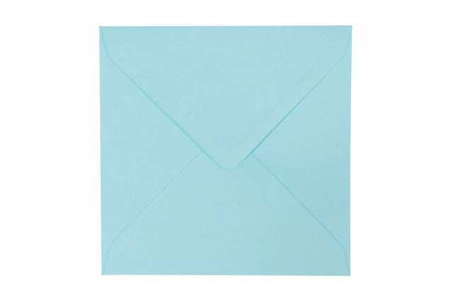 Square Envelopes 155x155 mm, Pastel Blue