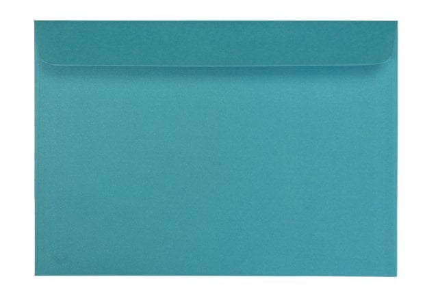 Envelopes DIN C5 self-adhesive, Turquoise Print