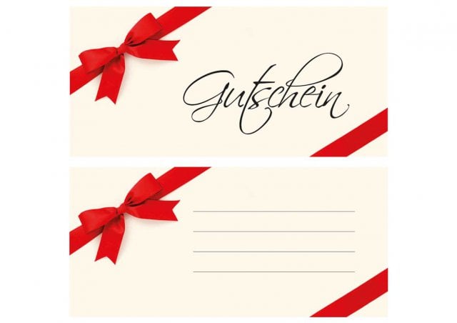 Card DIN Long, Cream Print, Voucher