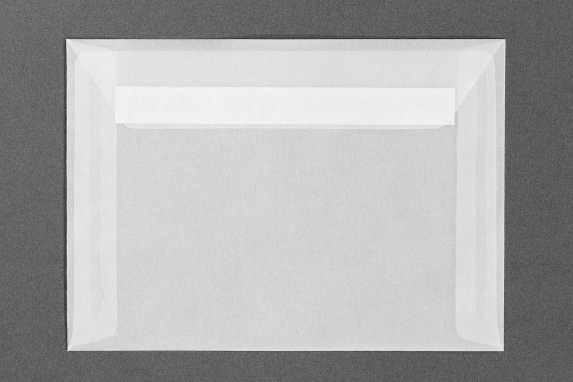 DIN B6 Self-Adhesive Envelopes, Transparent