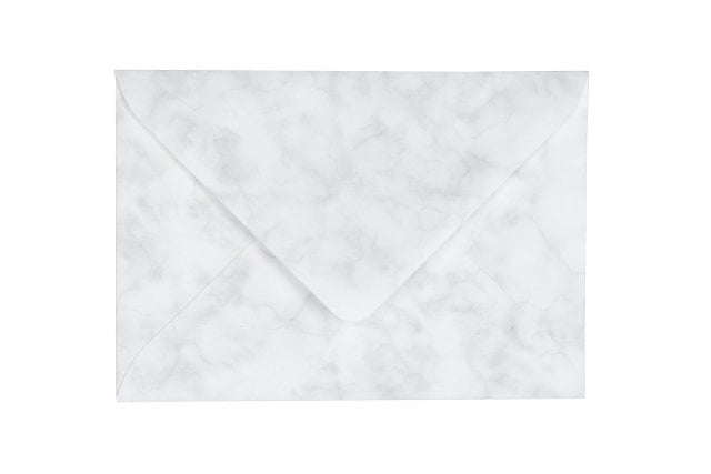 DIN C6 Envelopes, Marbled White